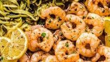 Garlic Butter Shrimp with Zucchini Noodles