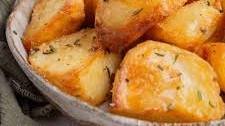 Garlic duck fat roasted potatoes