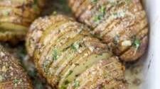 Garlic Herb Hasselback Potatoes