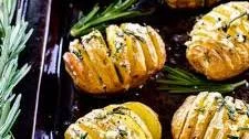 Garlic Herb Hasselback Potatoes