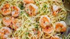 Garlic Shrimp Spaghetti