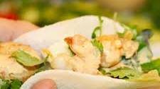 Garlic Shrimp Tacos with Jicama Wraps