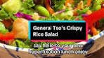 GENERAL TSO’S CRISPY RICE SALAD | This is us, literally ...