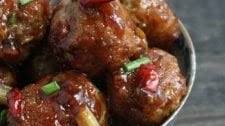 General Tso’s Meatballs (Low Carb & Gluten Free)