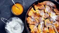 German Pancake with Apricot Jam & Salted Cream