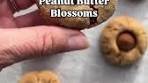 GF PEANUT BUTTER BLOSSOMS aka my favorite cookie of ...