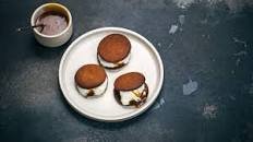 Ginger and salted caramel ice cream sandwich