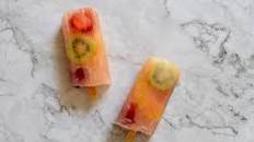 Ginger kombucha fruit salad ice lolly recipe