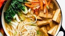 Ginger Miso Udon Noodles with Five-Spice Tofu