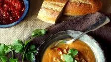 Gingery Carrot Stew with Peanuts and Cilantro