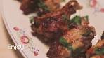 GLAZED CHICKEN WINGS WITH GREEK YOGURT & OUZO