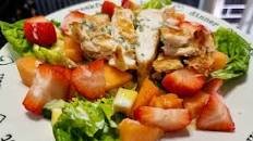 Gluten Free Chicken, Strawberry and Elderflower Salad