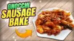 Gnocchi and Sausage Bake with mozzarella