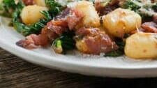 Gnocchi with Bacon and Spinach