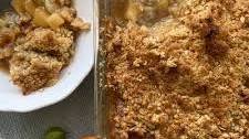 Gooseberry and Apple Crumble