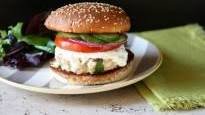 Greek Chicken Burger with Tzatziki