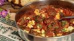 Greek Meatballs with Feta & Tomato Bake