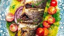 Greek-Style Roasted Branzino Recipe