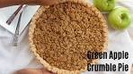 Green Apple Crumble Pie | How to make Green Apple ...