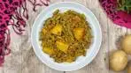 Green Beans and Potato Curry Recipe • Green Beans Recipe ...