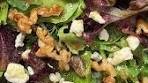 GREENS W/ BLUE CHEESE & MAPLE WALNUT DRESSING ...