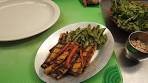 Grilled Carrot and Sugar Snap Pea Salad