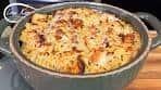 Grilled Chicken Alfredo Pasta Casserole Recipe