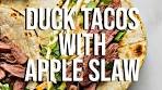 Grilled Duck Breast Tacos with Apple Slaw