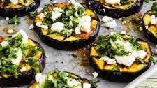 Grilled Eggplant with Feta and Herbs