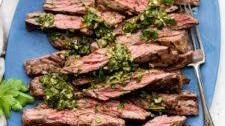 Grilled Flank Steak with Chimichurri
