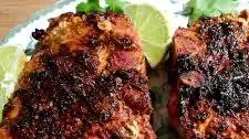 Grilled Lime Adobo Rubbed Pork Chops