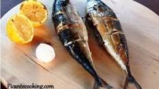 Grilled mackerel with herbs and lemon