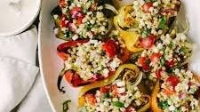 Grilled Mexican Street Corn Stuffed Peppers