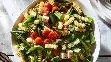 Grilled Okra Pasta Salad