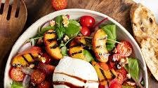 Grilled Peach and Burrata Salad