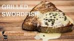 Grilled Swordfish with Lemon Wine Butter Sauce on the Slow ...