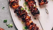 Grilled Teriyaki Chicken Skewers (Quick Marinating!)