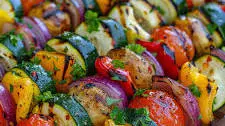 Grilled Vegetable Skewers with Zesty Balsamic Marinade