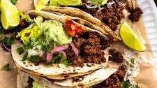 Ground Venison Tacos with Avocado Lime Crema