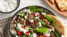 Gyro Salad with Tzatziki Dressing