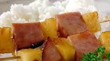 Ham and Pineapple Kabobs