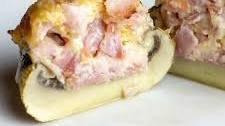 Ham & Cheese Stuffed Mushrooms