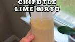 Healthier Chipotle Lime Mayo Sauce ‍🌶️ Receta en español ...