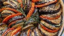 Healthy Eggplant and Zucchini Gratin