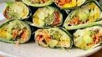 healthy lunch idea: RAINBOW VEGGIE WRAPSfollow ...