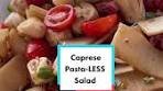 Healthy Pasta-LESS Caprese Salad Recipe with Hearts of Palm