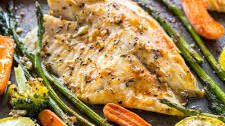 Healthy Sheet Pan Tilapia and Veggies + Meal-Prep