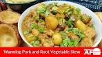 Hearty Pork Stew with Root Vegetables