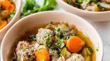 Hearty Veggie Packed Beef Meatball Soup