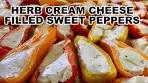 Herb Cream Cheese Filled Sweet Peppers